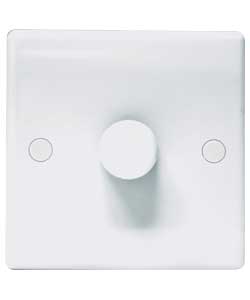 Plastic 1-Way Dimmer Switch - White