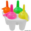 Plastic Lolly Moulds Assorted Pack of 4