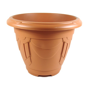 plastic Planter Terracotta 43cm