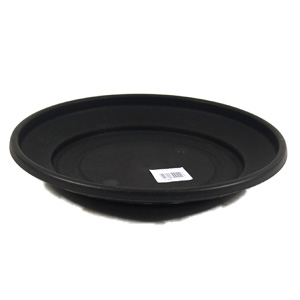 plastic Saucer Black 27cm