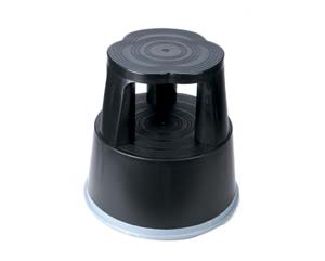 Plastic step stool black