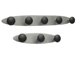 Plastic wall coat pegs