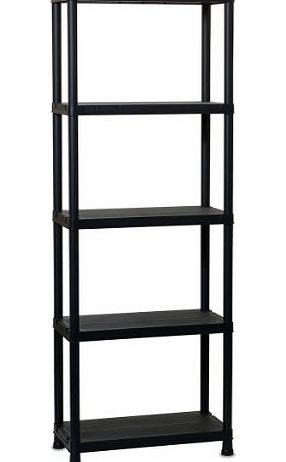 Plastmeccanica S.P.A. TOOMAX 180 x 60 x 30cm Universal Shelving 63-5 Maxi Shelf Unit with 5 Shelves - Black