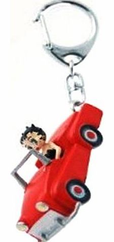 Plastoy 61921 Key Ring with Figurine of Betty Poop in Car