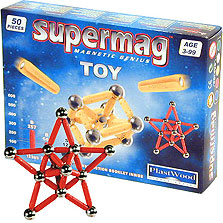 Plastwood Supermag Magnetic Toy - 50 Piece Set