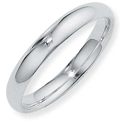 Platinum Essentials 4mm Court Shape Band Ring Wedding Ring In Platinum
