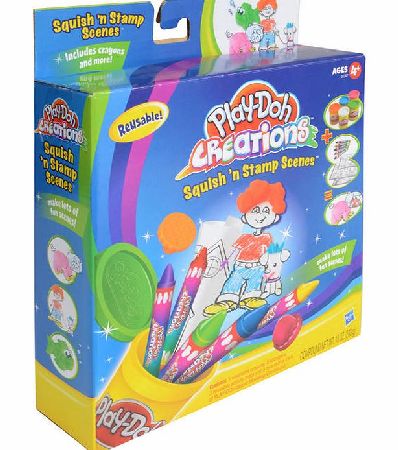 Play Doh creations squish n stamp scenes