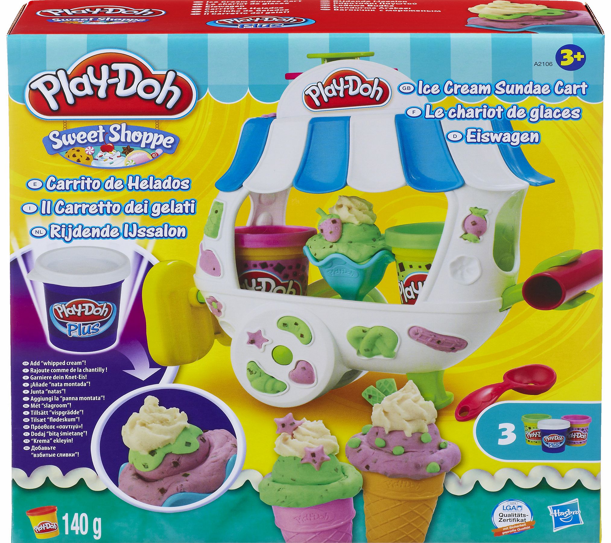 Play-Doh Ice Cream Sundae Cart