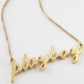 9-carat gold name pendant