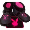 AMAZING PLAYBOY UGG BLACK SLIPPERS