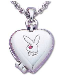 Playboy Bunny Heart Locket Pendant