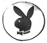 Playboy Bunny round Cushion White