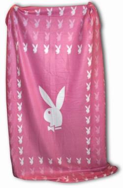 Playboy Fleece Blanket Pink