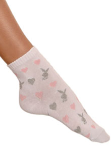 Playboy Gift Bunny White Socks