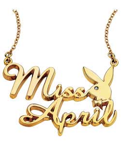 playboy Gold Coloured Playmate April Chain
