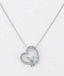 Playboy heart bunny necklet