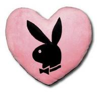 Playboy Heart Cushion - pink