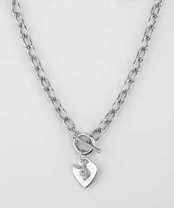 Playboy heart stone set bunny necklet