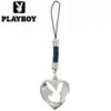 Playboy Mobile Phone Charm - Silver Heart