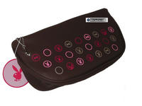 Playboy Pen and Pencil case or Make up bag Brown