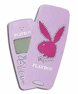 Playboy Pink Diamante Effect Fascia