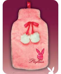 Pink Fur Hot Water Bottle