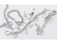 PLAYBOY rhodium plated jewellery