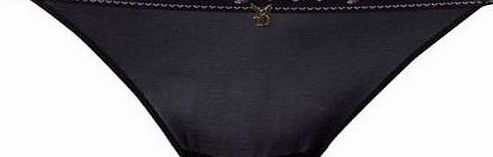 Playboy Womens Thong black black XS