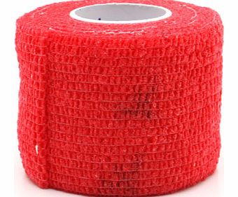 Players Accessories  Elastic Adhesive Football Multi Wrap Red