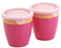 Easy Grip 2 Food Pots Pink/Yellow