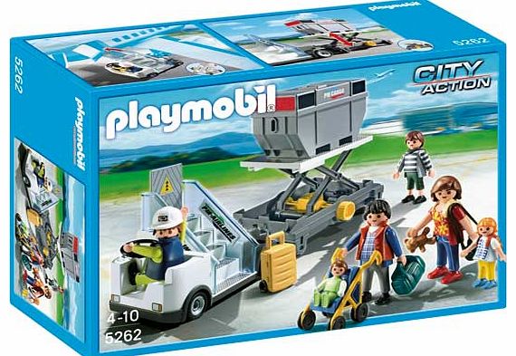 Playmobil Aircraft Stairs with Passengers and