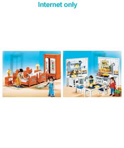 playmobil Bedroom and Kitchen Bundle