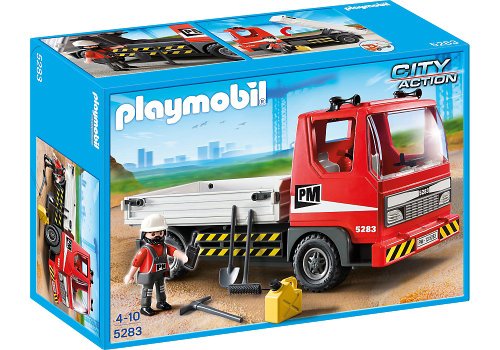 Playmobil City Action 5283 Flatbed Construction Truck