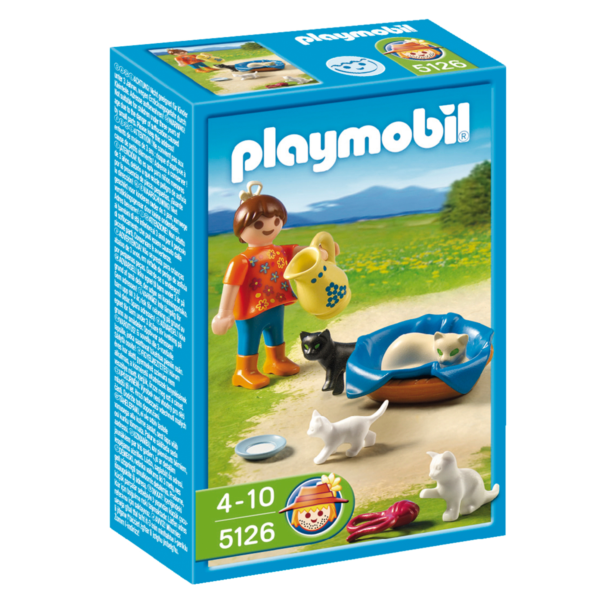 PLAYMOBIL Girl With Cat Family 5126