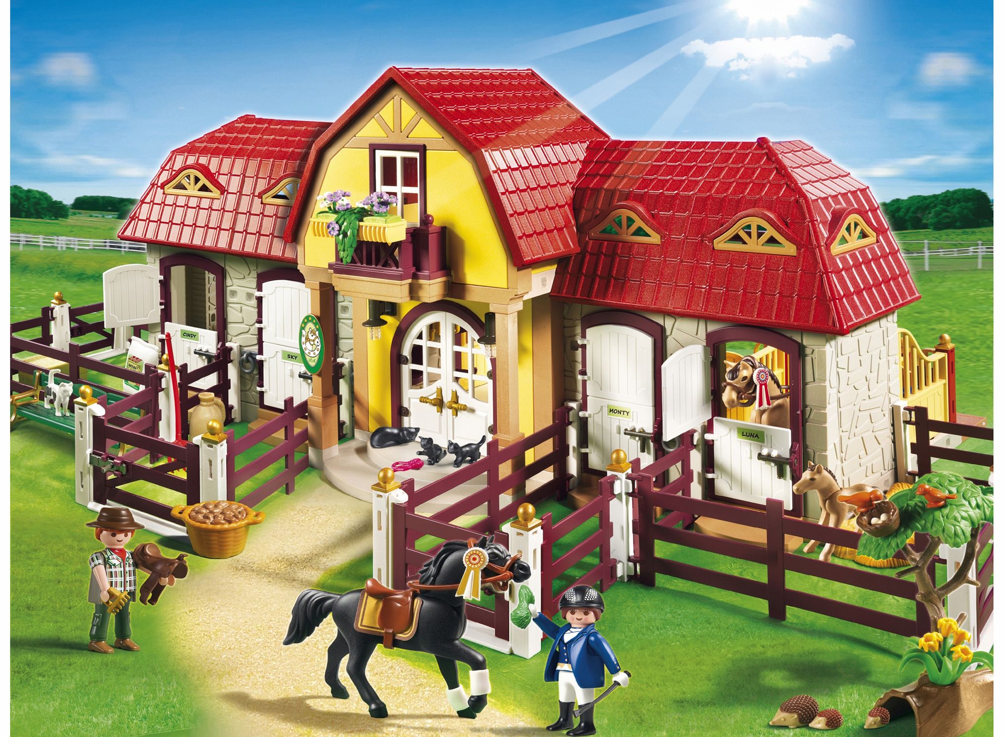 PLAYMOBIL Large Horse Farm With Paddock 5221