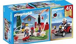  City Action - Compact Anniversary Set - Fire Rescue Operation with quad - 5169 (Construction site 4008789051691) ``This compact set contains two fun-filled sets that kids will love. Race to t