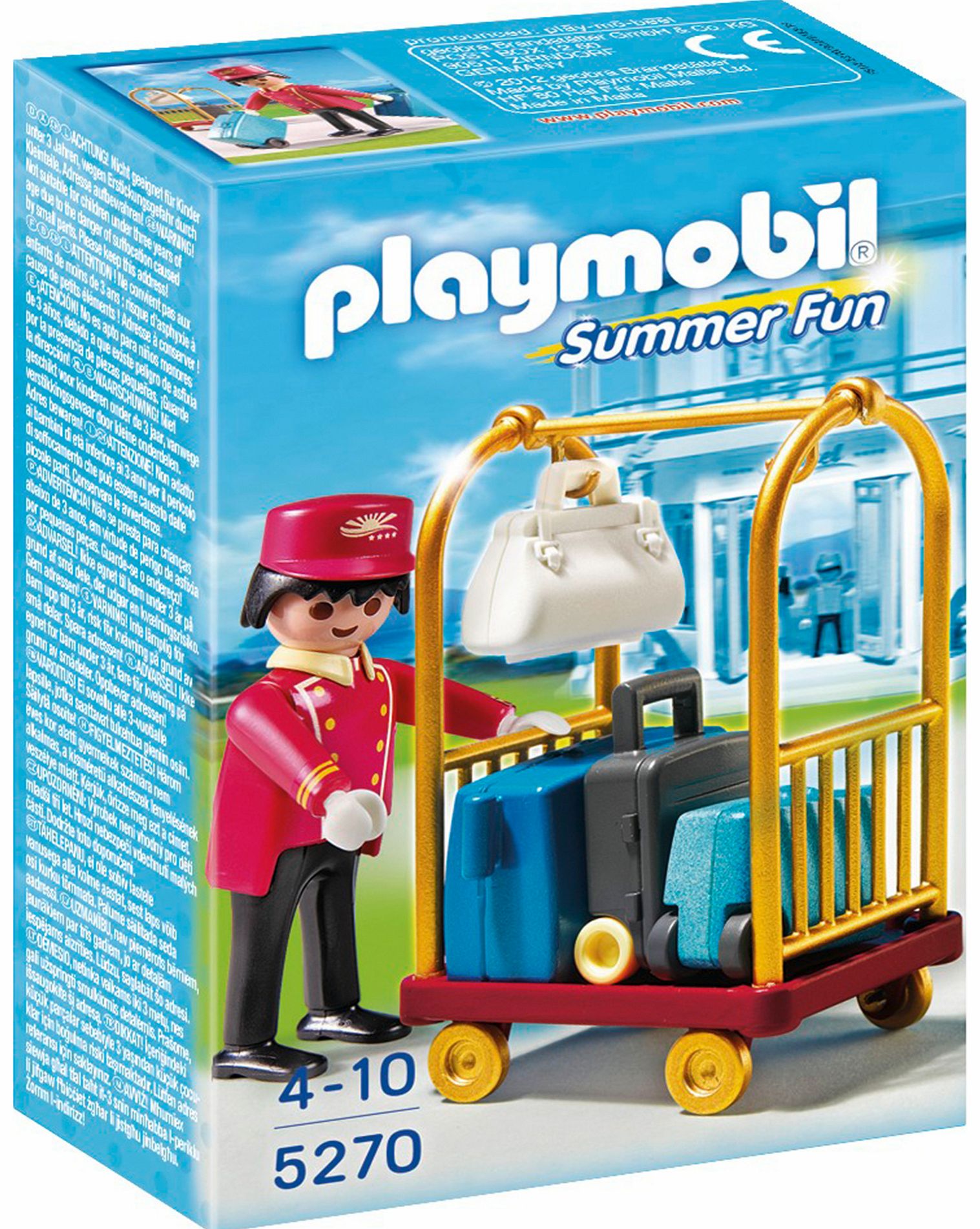 PLAYMOBIL Porter With Baggage Cart 5270
