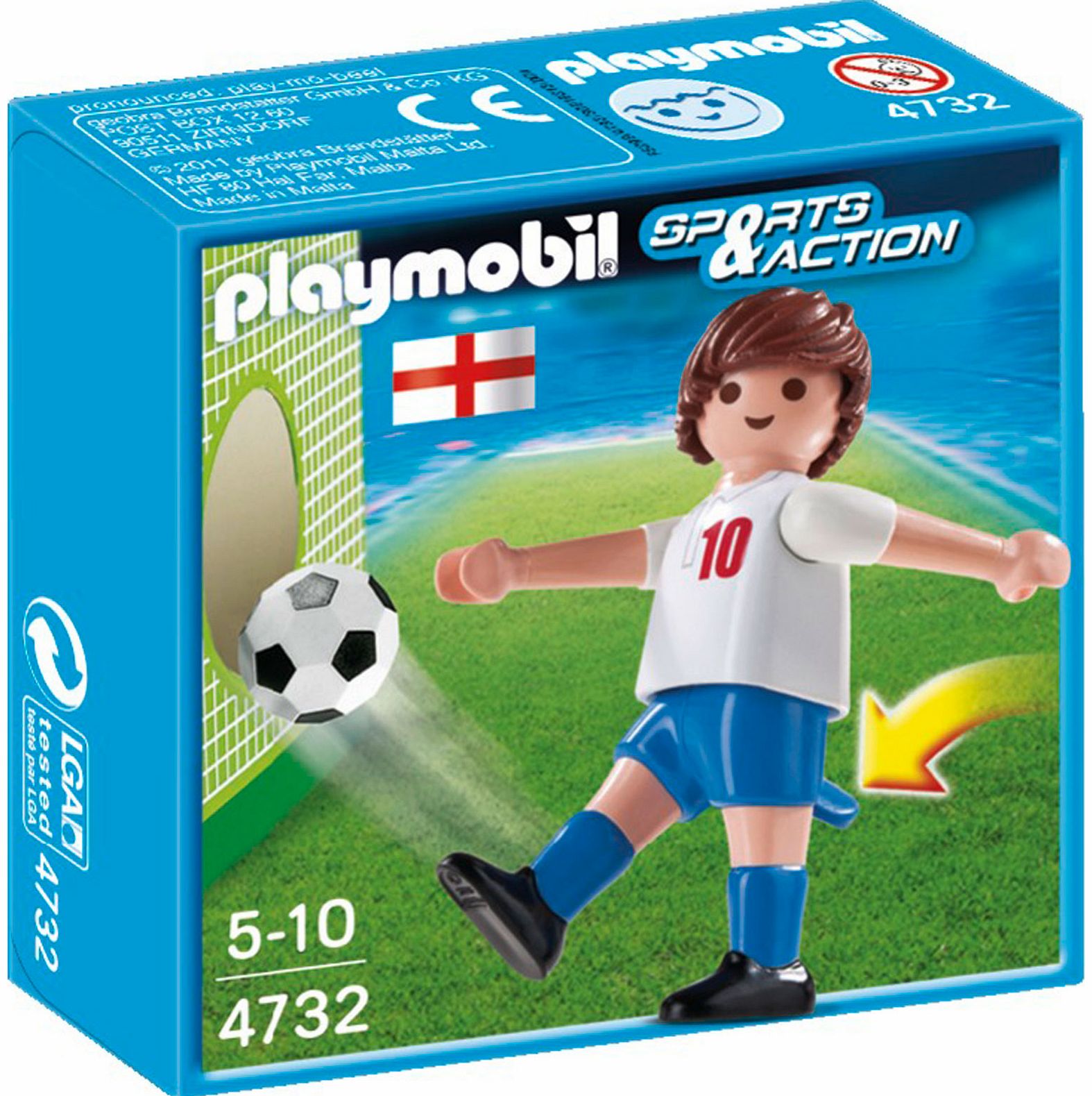 PLAYMOBIL Soccer Player - England 4732