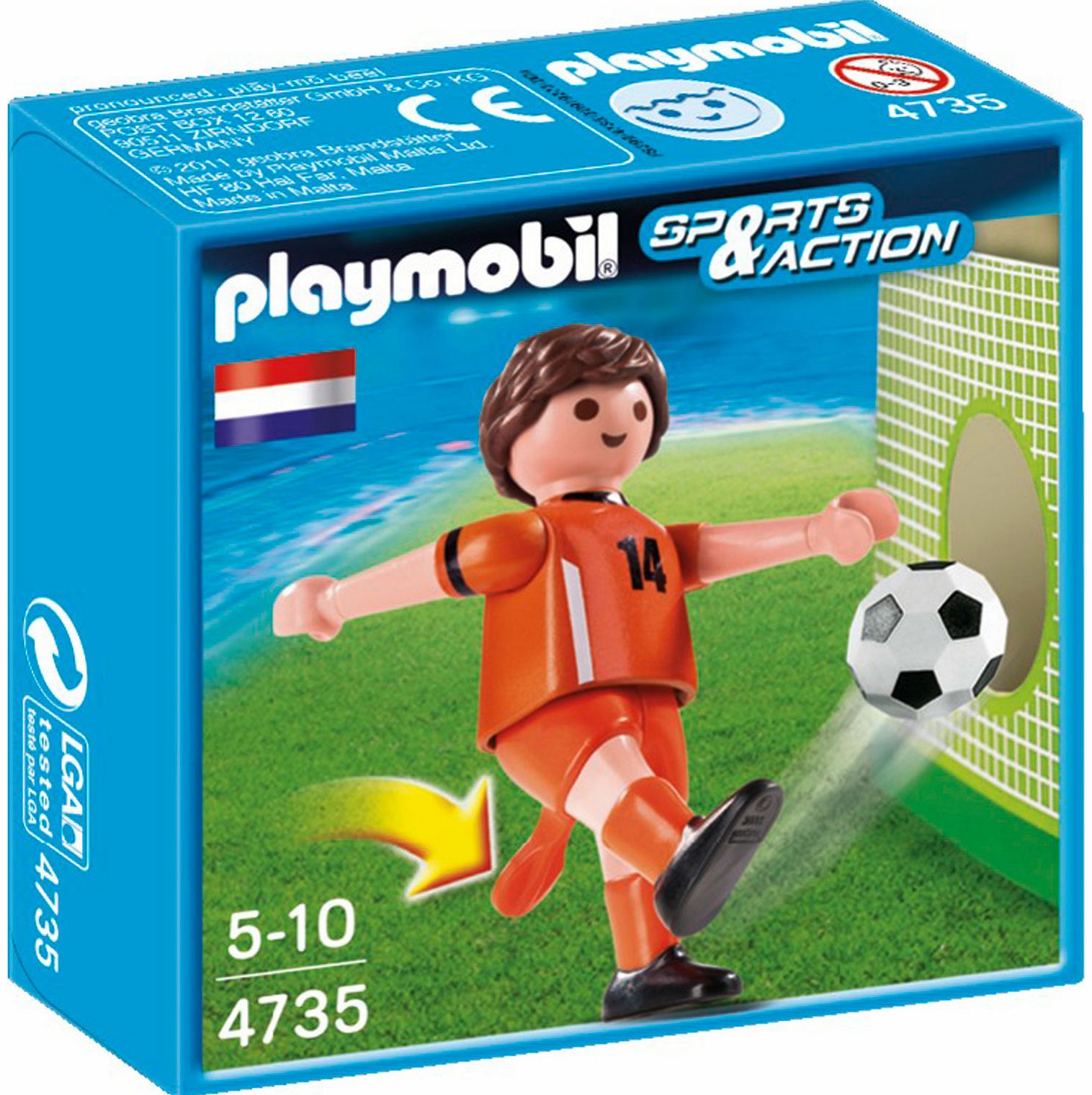 PLAYMOBIL Soccer Player - Netherlands 4735