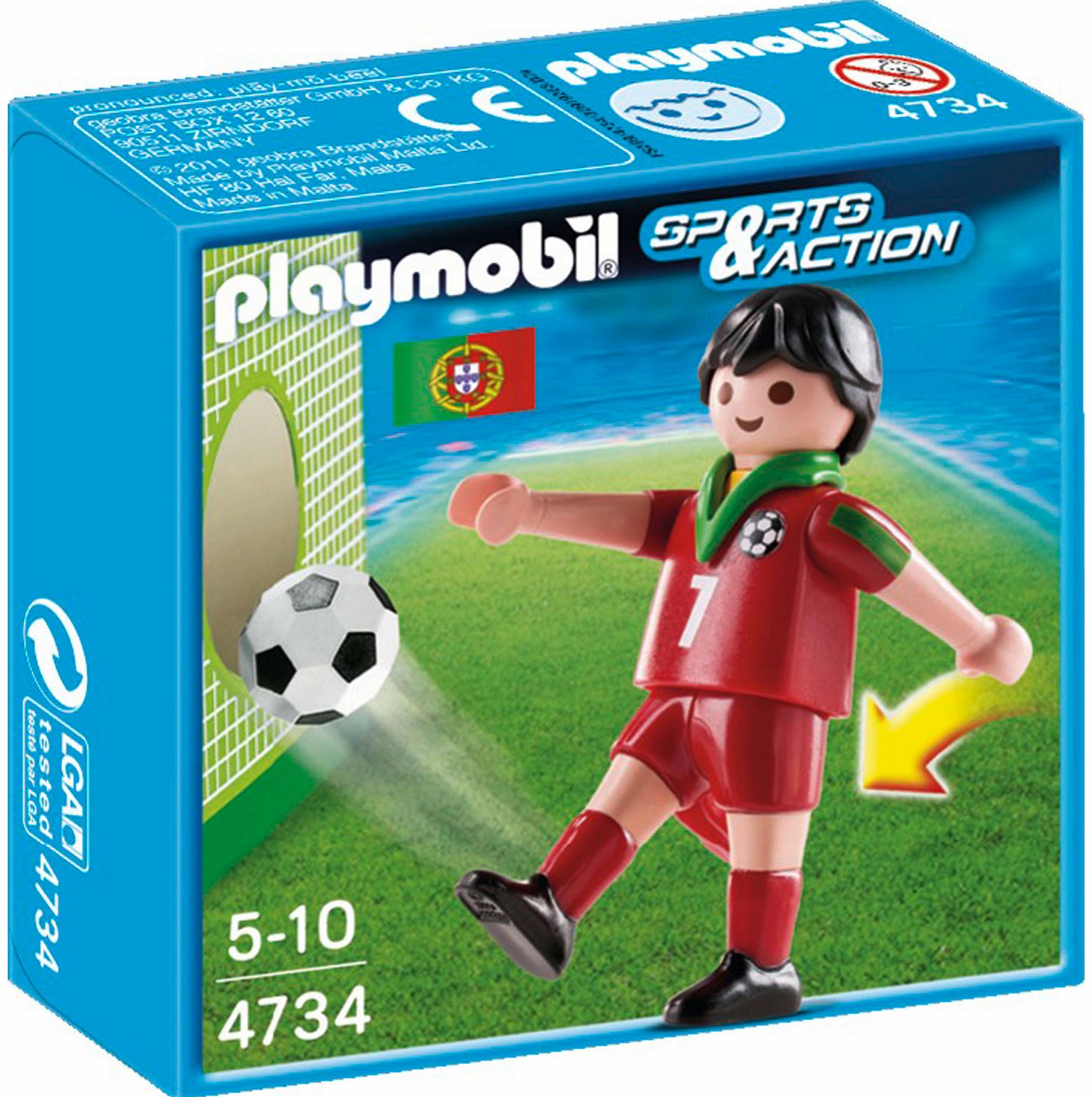 PLAYMOBIL Soccer Player - Portugal 4734