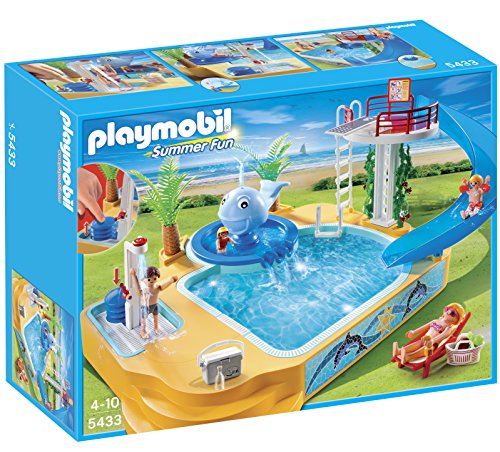 Playmobil Summer Fun 5433 Childrens Pool with Whale Fountain