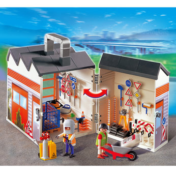 playmobil Take Along Construction Garage