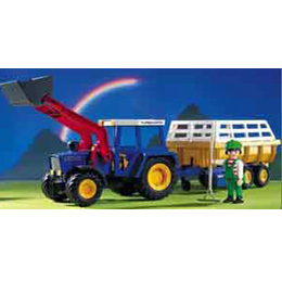 Playmobil Tractor and Harvest Wagon