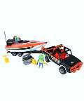Playmobil Jeep and Powerboat
