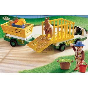 Playmobil Zoo Keeper With Service Vehicle