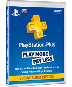 PlayStation Plus 90 Day Card