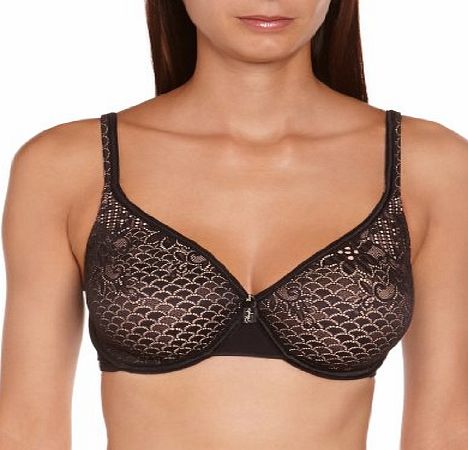 Playtex Lace Support Full Cup Womens Bra Black 40C