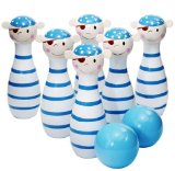 Playwrite Pocket 8 Piece Wooden Skittles Set - Pirates