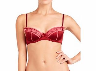 Pleasure State Blissfulness red balconette bra