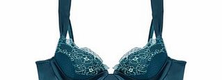 Pleasure State Luce Mia Atlantic blue plunge bra